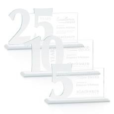 Hazelton Award - White - Crystal Awards