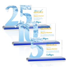 Hazelton VividPrint Award - Blue - Years of Service Awards