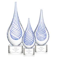 Kentwood Award on Marvel Base - Clear - Art Glass Awards