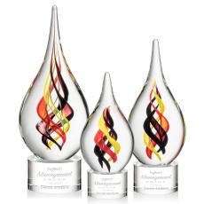 Nottingham on Marvel Base - Clear - Art Glass Awards