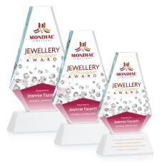Kingsley VividPrint Award on Newhaven Base - White - Crystal Awards