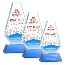 Kingsley VividPrint Award on Newhaven Base - Blue - Crystal Awards