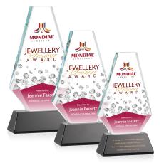 Kingsley VividPrint Award on Newhaven Base - Black - Crystal Awards