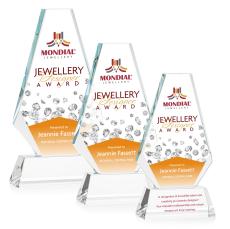 Kingsley VividPrint Award on Newhaven Base - Clear - Octagon Awards