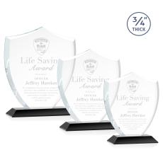 Scudo Shield Award - Black - Full Color Awards