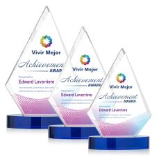 Sarasota VividPrint Award - Blue - Crystal Awards