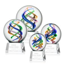 Galileo Award on Robson Base - Clear - Art Glass Awards
