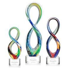 Duarte Award on Marvel Base - Clear - Art Glass Awards