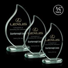 Odessy Flame Award - Jade - Jade Glass Awards