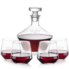 Tucson Decanter & Stemless Wine Set - Carafes