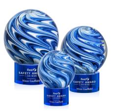 Naples Award on Marvel Base - Blue - Retirement Awards