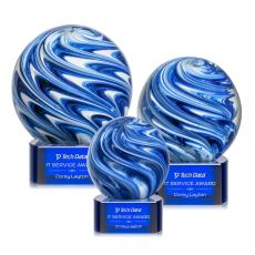 Naples Award on Paragon Base - Blue - Retirement Awards