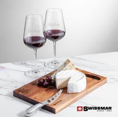 Swissmar Acacia Board &  2 Laurent Wine - Glasses Sets