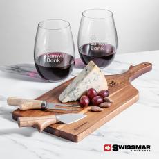 Swissmar Paddle Board & 2 Laurent Stemless Wine - Corporate Gifts