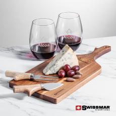 Swissmar Paddle Board & 2 Carlita Stemless Wine - Corporate Gifts