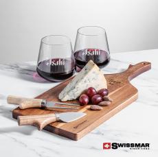 Swissmar Paddle Board & 2 Cannes Stemless Wine - Corporate Gifts
