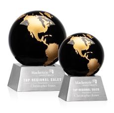 Ryegate Globe Award - Black/Gold - Metal Awards