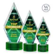Richmond VividPrint Award on Marvel - Green - Crystal Awards
