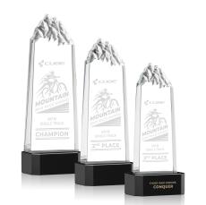 Himalayas Tower Award on Base - Black - Mountain Awards