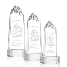 Himalayas Tower Award on Base - Clear - Crystal Awards