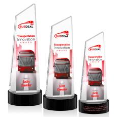 Belmont Tower VividPrint Award on Stanrich - Black - Crystal Pillar Awards