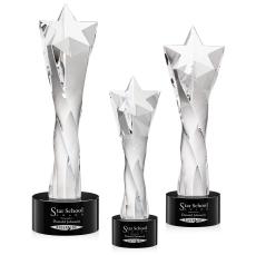 Arlington Star Award on Marvel Base - Black - Crystal Awards