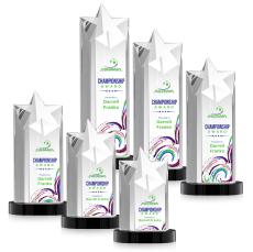 Berkeley VividPrint Award on Condor Base - Black - Crystal Awards