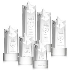 Berkeley Star on Marvel Base - Clear - Crystal Star Awards