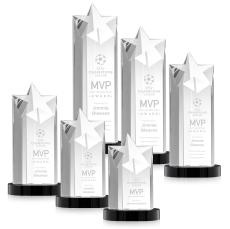 Berkeley Star on Condor Base - Black - Crystal Star Awards