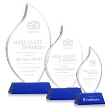 Odessy Flame Award on Newhaven - Blue - Crystal Awards