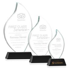 Odessy Flame Award on Newhaven - Black - Crystal Awards