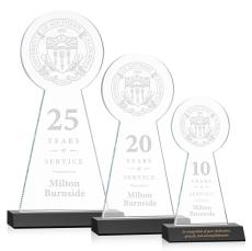 Laidlaw Tower Award - Black - Crystal Awards