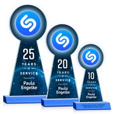 Laidlaw VividPrint Award - Sky Blue - Crystal Awards