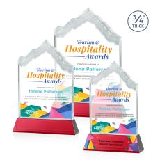 McKinley VividPrint Award on Newhaven - Red - Crystal Awards