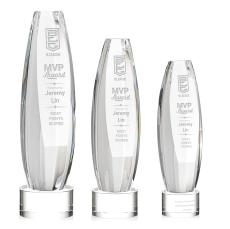 Hoover Award on Marvel Base - Clear - Crystal Awards