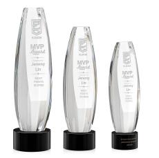 Hoover Award on Marvel Base - Black - Crystal Awards