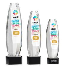 Hoover VividPrint Award on Paragon Base - Black - Crystal Awards