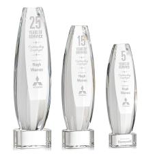 Hoover Award on Paragon Base - Clear - Crystal Awards