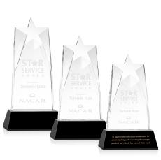 Millington Star on Base - Black - Crystal Awards