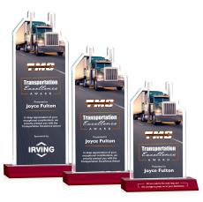 Longhaul VividPrint Award - Red - Crystal Awards