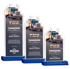 Longhaul VividPrint Award - Blue - Crystal Awards