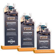 Longhaul VividPrint Award - Amber - Crystal Awards