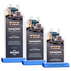 Longhaul VividPrint Award - Sky Blue - Crystal Awards