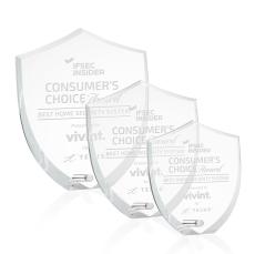 Polaris Shield Award - Silver - Acrylic Awards