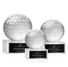 Golf Ball Award on Hancock Base  - Crystal Awards