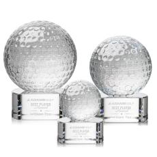 Golf Ball Award on Paragon Base - Crystal Awards