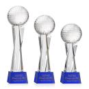 Golf Ball Award on Grafton Base - Blue