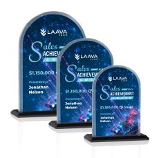 Bridgeport VividPrint Award - Black - Crystal Awards