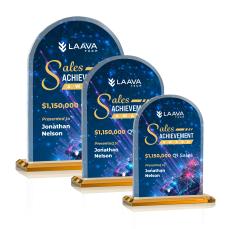 Bridgeport VividPrint Award -  Amber - Crystal Awards