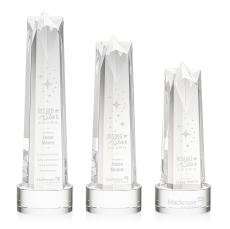 Ellesmere Star on Marvel Base - Clear - Crystal Awards